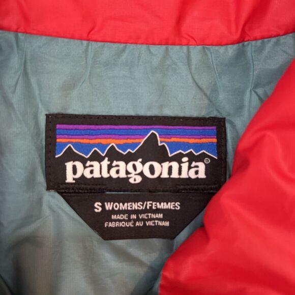 Patagonia Nano Puff Jacket Womens Small Red Primaloft Lightweight Logo FLAW - Picture 7 of 12